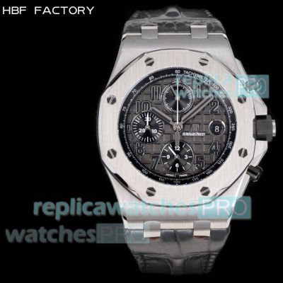 HBF Super Copy Audemars Piguet Royal Oak Offshore 26470ST Grey 3126 Chronograph Watch 